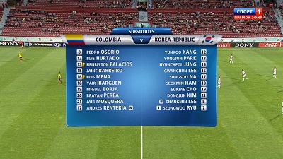 Чемпионат Мира 2013 (U20) / 1/8 финала / Колумбия - Южная Корея